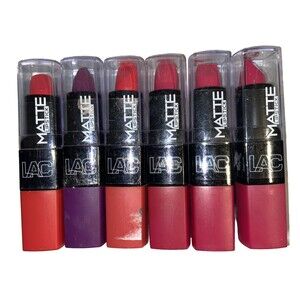 6 Set LA Colors (LAC) Matte Lipsticks x1 CML465, x1 CML464, x1 CML469, x3 CML467